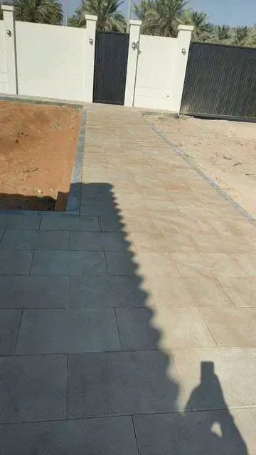 Completed interlock paving works at Baynunah Palace