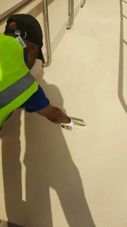 Final Epoxy Top Coat Application, Location 1